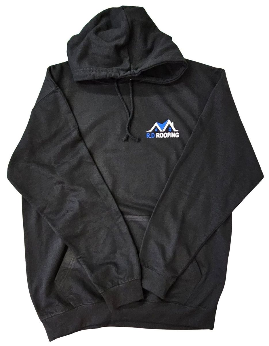 Work hoodie printed with a company logo